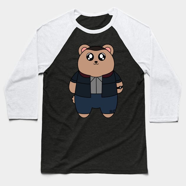 David King Bear Baseball T-Shirt by SentABearToSpace 